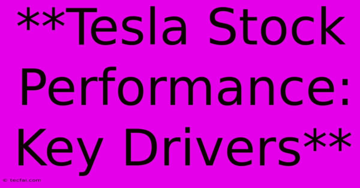 **Tesla Stock Performance: Key Drivers** 