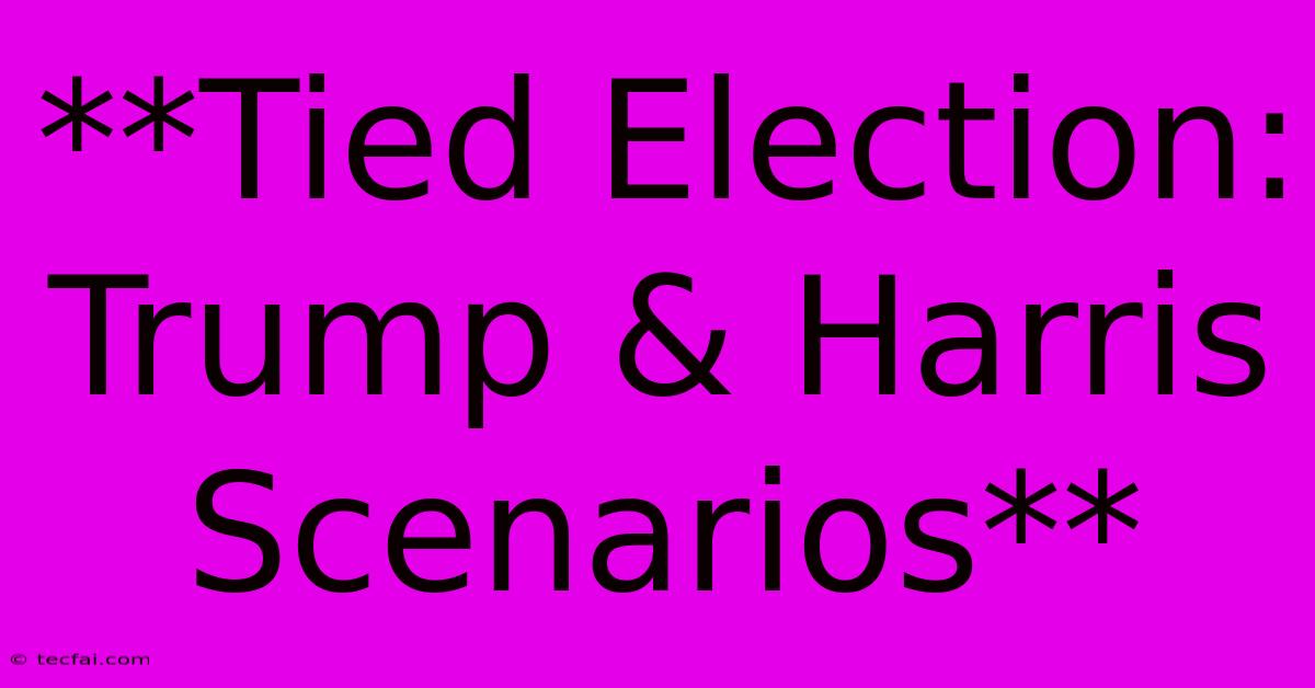 **Tied Election: Trump & Harris Scenarios** 