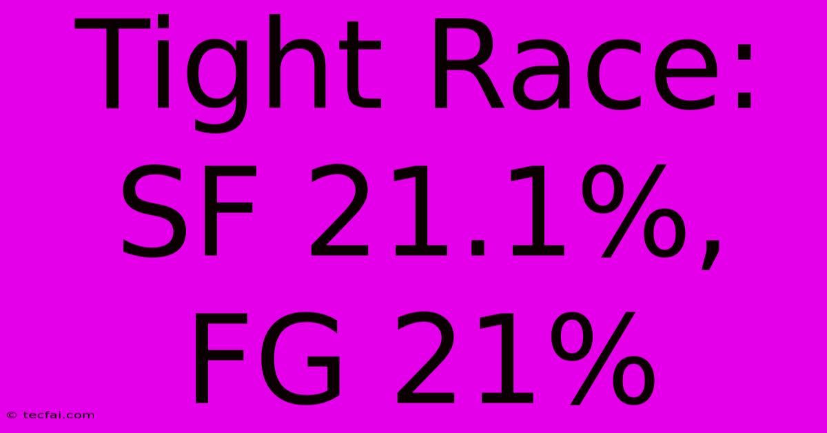 Tight Race: SF 21.1%, FG 21%