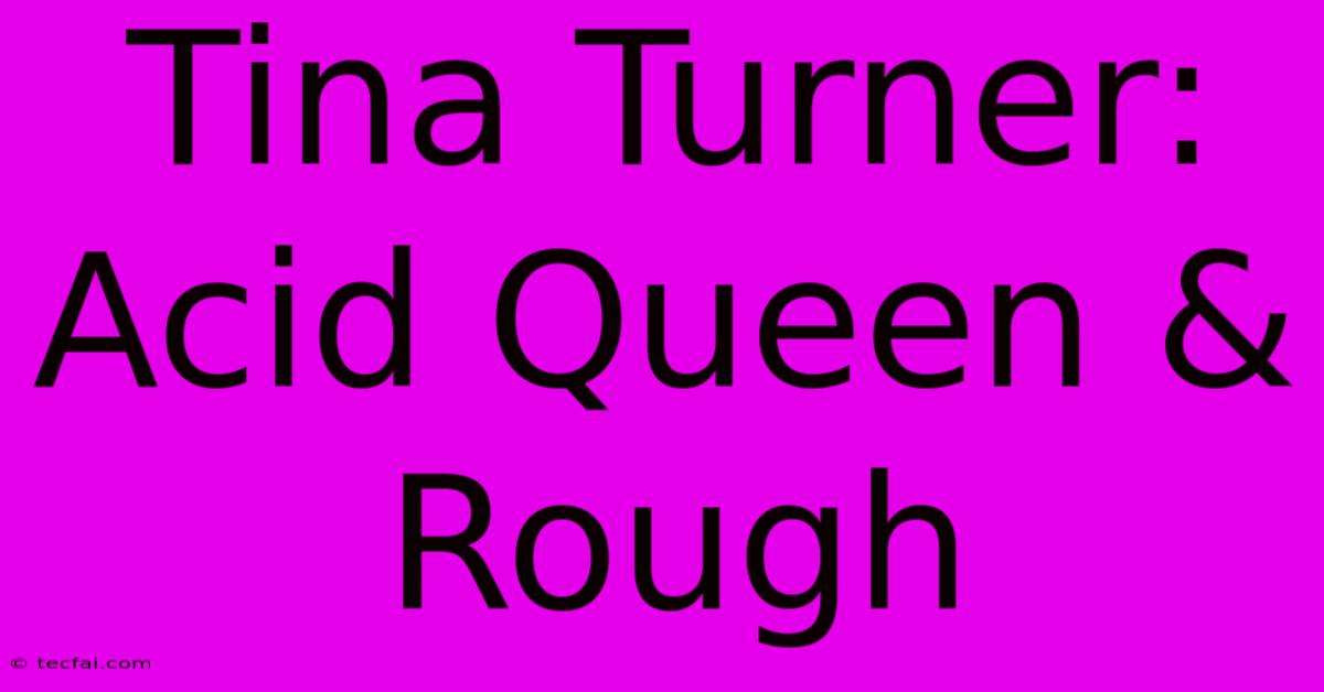 Tina Turner: Acid Queen & Rough