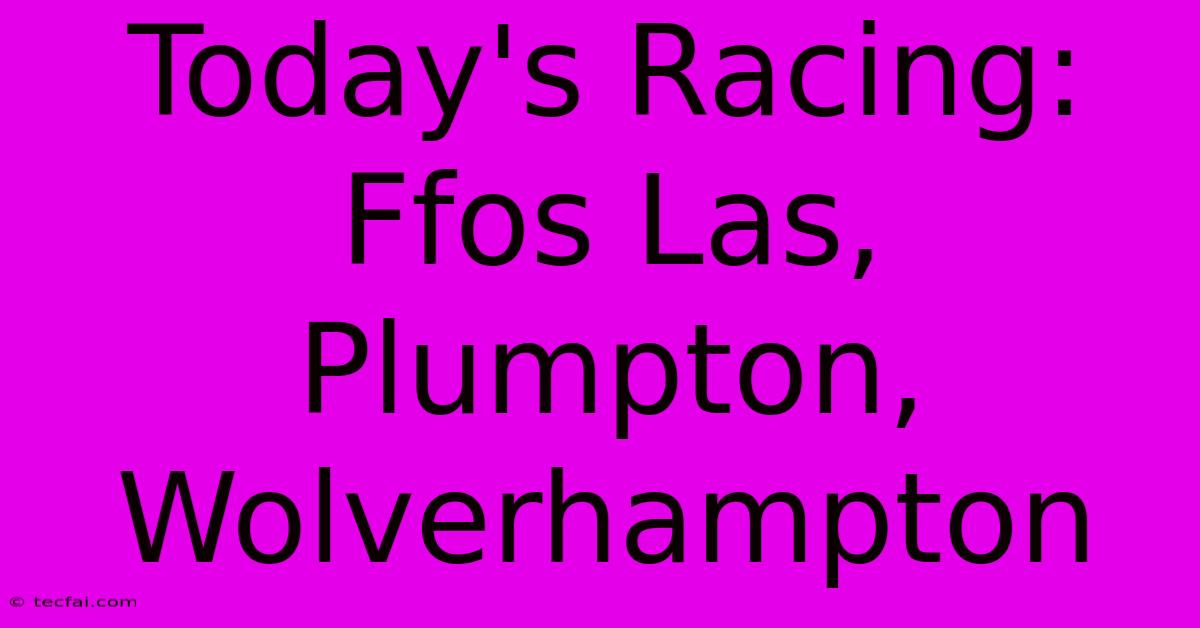 Today's Racing: Ffos Las, Plumpton, Wolverhampton