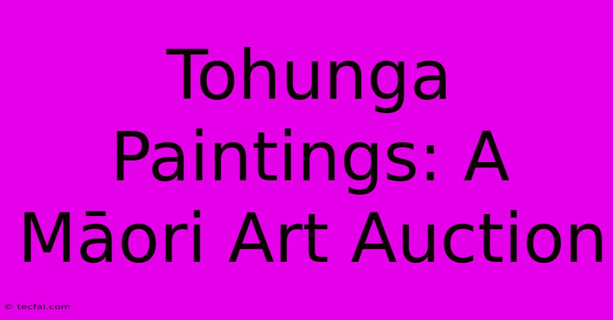 Tohunga Paintings: A Māori Art Auction