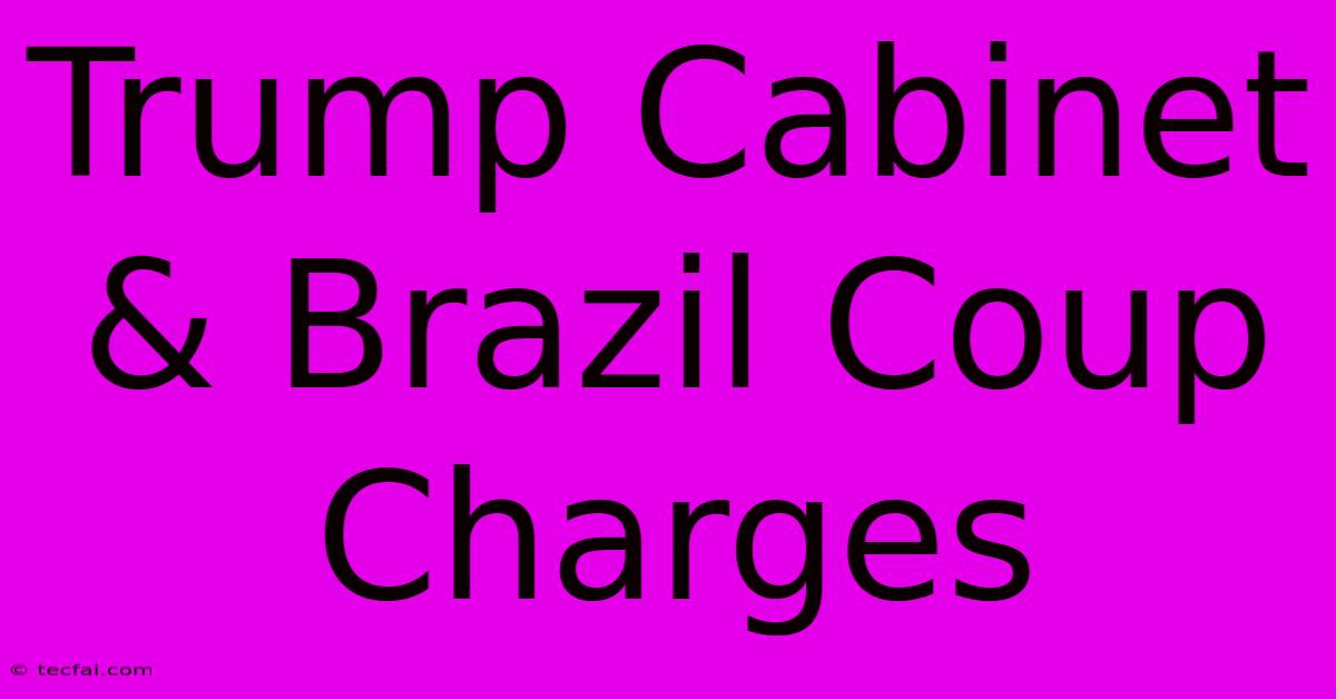 Trump Cabinet & Brazil Coup Charges