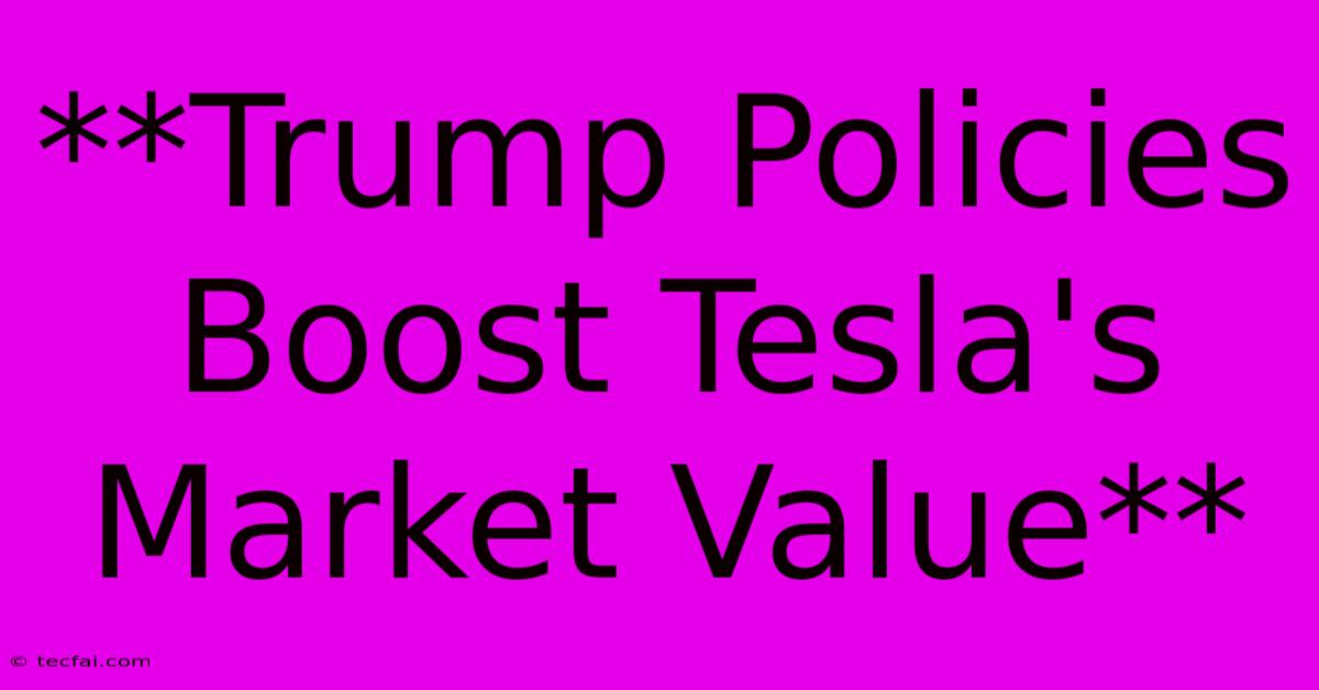 **Trump Policies Boost Tesla's Market Value**