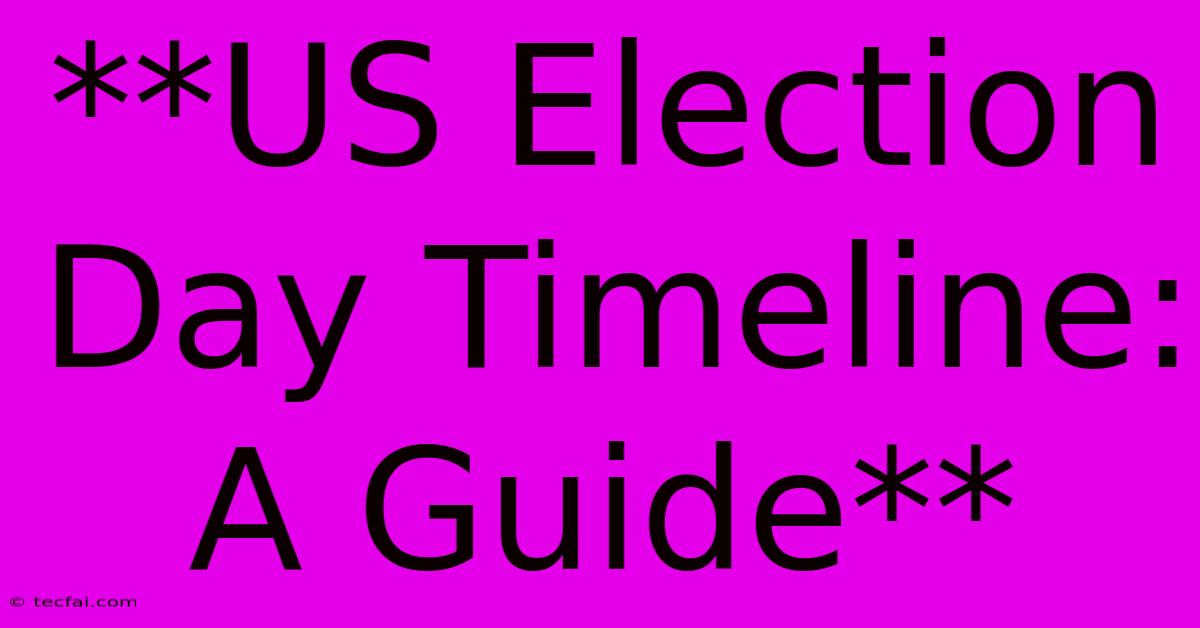 **US Election Day Timeline: A Guide**