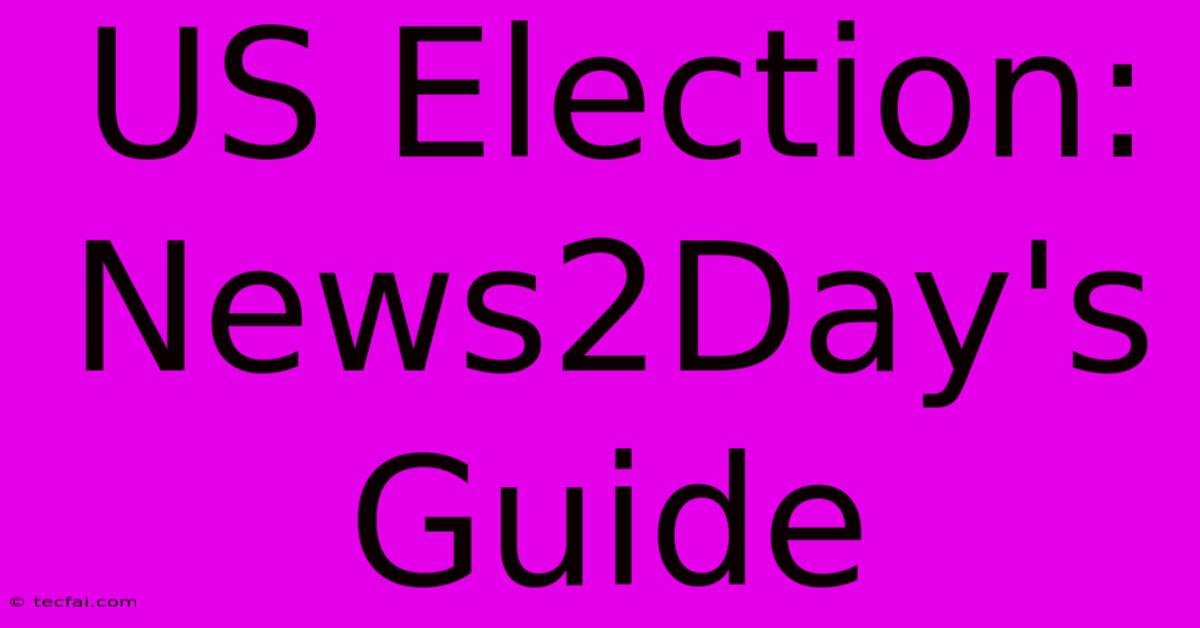 US Election: News2Day's Guide