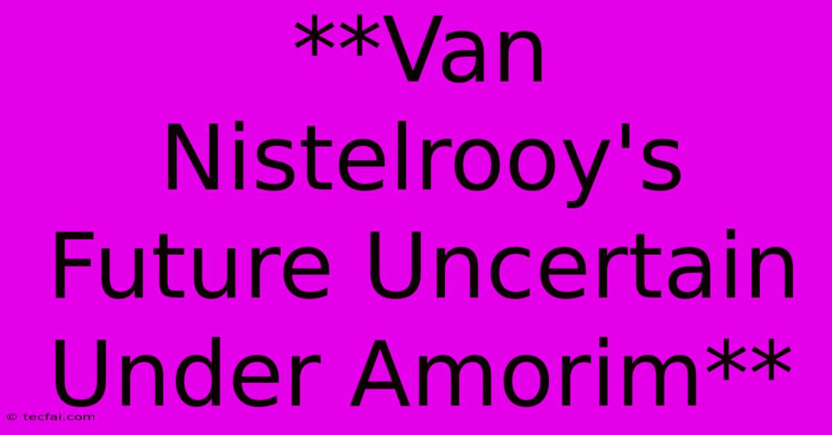 **Van Nistelrooy's Future Uncertain Under Amorim**