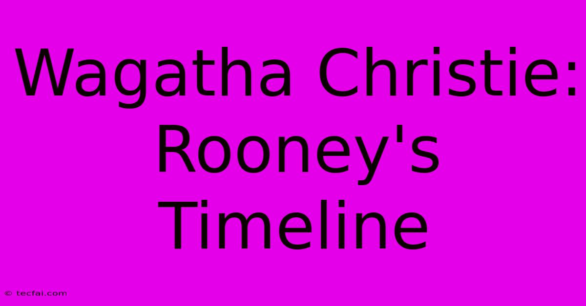 Wagatha Christie: Rooney's Timeline