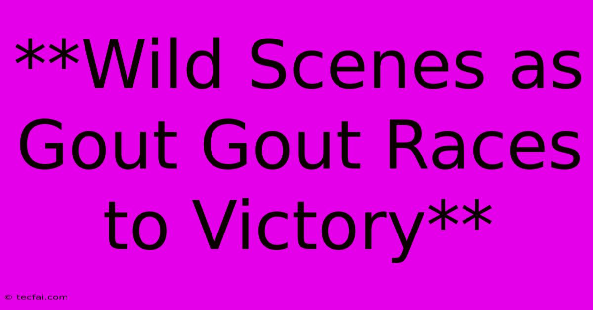 **Wild Scenes As Gout Gout Races To Victory**