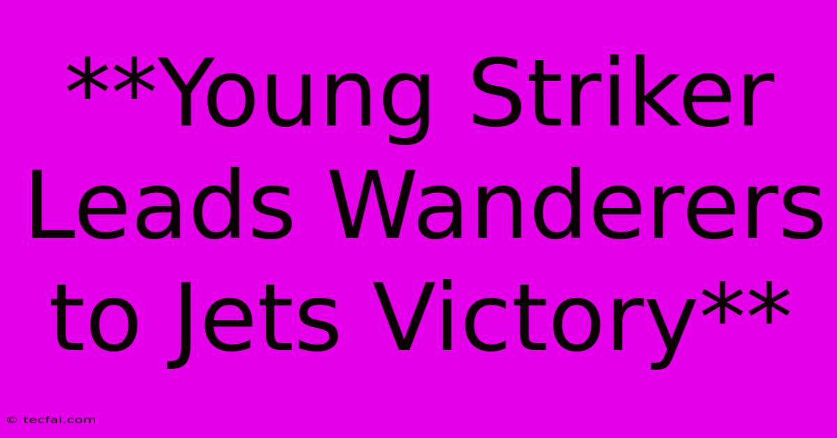 **Young Striker Leads Wanderers To Jets Victory**